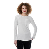 White All-Over Print Women's Long Sleeve T-shirt