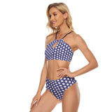 Star Pattern All-Over Print Women's Cami Keyhole One-piece Swimsuit