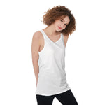 White All-Over Print Women's Tank Top