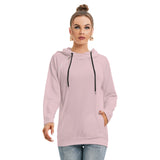 Pink All-Over Print Women's Hoodie With Double Hood