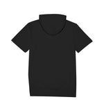 Black All-Over Print Men's T-Shirt With Hood | 190GSM Cotton