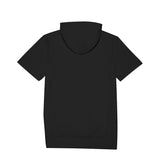 Black All-Over Print Men's T-Shirt With Hood | 190GSM Cotton