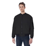 Black All-Over Print Men's Bomber Jacket