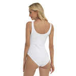 White All-Over Print Women's One-piece Swimsuit