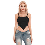 Black All-Over Print Women's Cami Tube Top