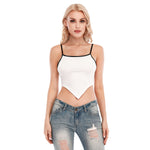 White All-Over Print Women's Cami Tube Top