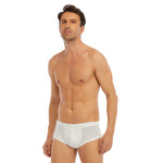 White All-Over Print Men's Short Underpant