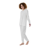 White All-Over Print Women's Pajamas