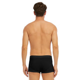 Black All-Over Print Men's Short Boxer Briefs