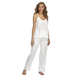 White All-Over Print Women's Cami Pajamas Sets