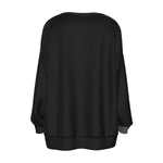 Black All-Over Print Women's Imitation Knitted Cardigan