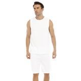 White All-Over Print Men's Basketball Suit