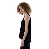 Black All-Over Print Women's Loose Tank Top