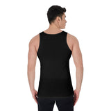 Black All-Over Print Men's Tank Top