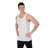 White All-Over Print Men's Tank Top