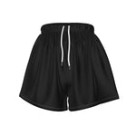 Black All-Over Print Women's Sports Shorts