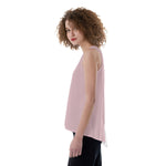 Pink All-Over Print Women's Loose Tank Top