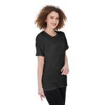 Black  All-Over Print Women'S O-Neck T-Shirt