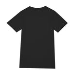 Black All-Over Print Men's O-Neck T-Shirt | 190GSM Cotton