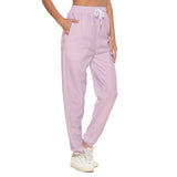 Pink All-Over Print Women's Casual Pants