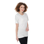 White All-Over Print Women'S O-Neck T-Shirt