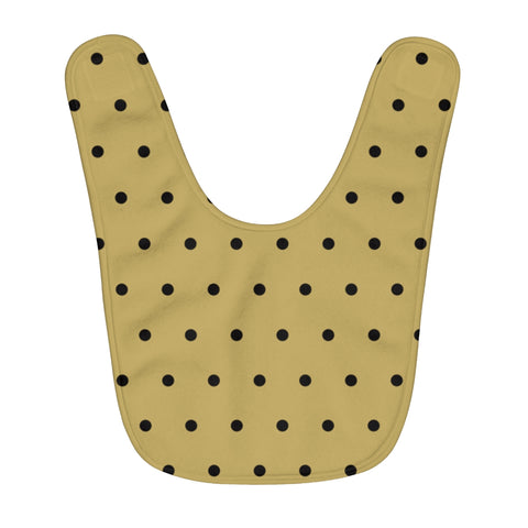 Polka Dots Fleece Baby Bib