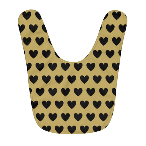 Love Hearts Fleece Baby Bib