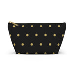 Polka Dots Accessory Pouch w T-bottom