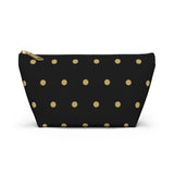 Polka Dots Accessory Pouch w T-bottom