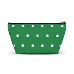 Polka Dots Accessory Pouch w T-bottom