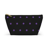 Polka Dots Accessory Pouch w T-bottom