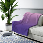 Color Gradient Sherpa Fleece Blanket