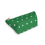 Polka Dots Accessory Pouch w T-bottom