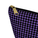 Diamond Pattern Accessory Pouch w T-bottom