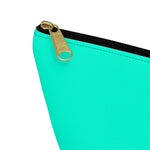 Blue Green Accessory Pouch w T-bottom