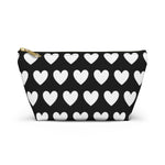 Love Hearts Accessory Pouch w T-bottom