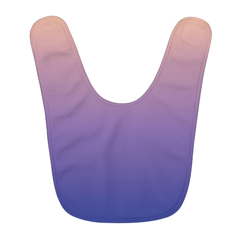 Color Gradient Fleece Baby Bib