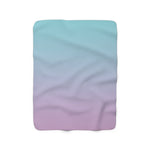 Color Gradient Sherpa Fleece Blanket