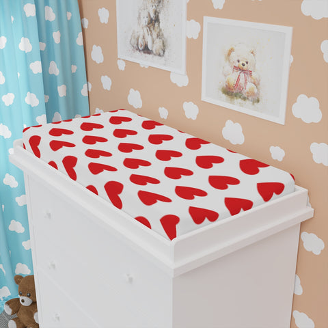 Love Hearts Changing Pad Cover