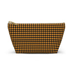 Diamond Pattern Accessory Pouch w T-bottom