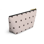 Polka Dots Accessory Pouch w T-bottom