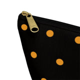 Polka Dots Accessory Pouch w T-bottom