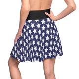 Star Pattern of Women's Skater Skirt