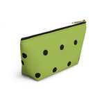 Polka Dots Accessory Pouch w T-bottom