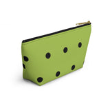 Polka Dots Accessory Pouch w T-bottom