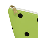 Polka Dots Accessory Pouch w T-bottom