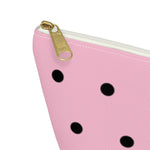 Polka Dots Accessory Pouch w T-bottom