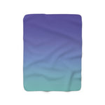 Color Gradient Sherpa Fleece Blanket