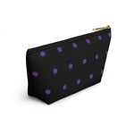 Polka Dots Accessory Pouch w T-bottom