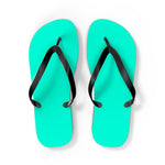 Blue Green Flip Flops